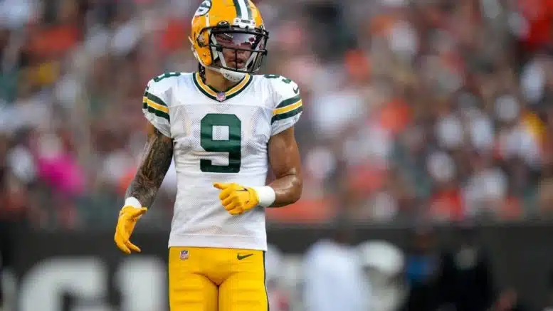 Packers WR Christian Watson (hamstring) ruled out for Week 1