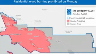 Wood burning ban issued for metro Los Angeles on Christmas