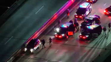 Suspected DUI driver surrenders to police on 60 Freeway following chase