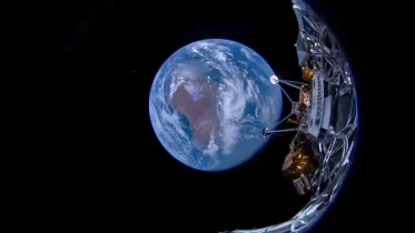 Lunar lander captures stunning photos of Earth before Moon landing attempt
